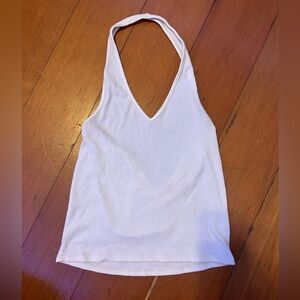 American Eagle white halter top - size large